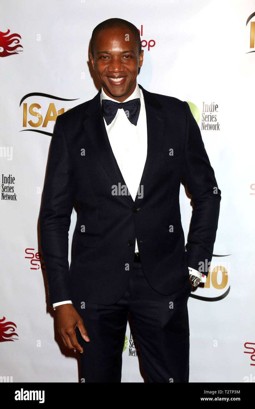 J August Richards at arrivals for 10th Annual Indie Series Awards, The Colony Theatre, Burbank, CA April 3, 2019. Photo By: Priscilla Grant/Everett Collection Stock Photo
