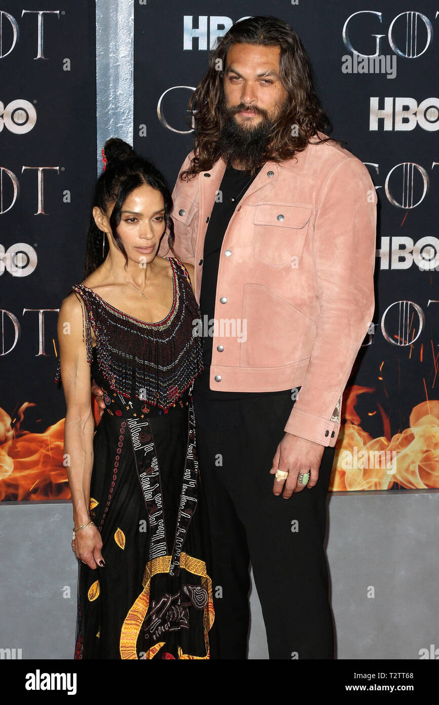 Lisa Bonet And Jason Momoa Attending The World Premiere Of The Final Season From Hbo S Tv Series Game Of Thrones At The Radio City Music Hall On April 3 19 In New York