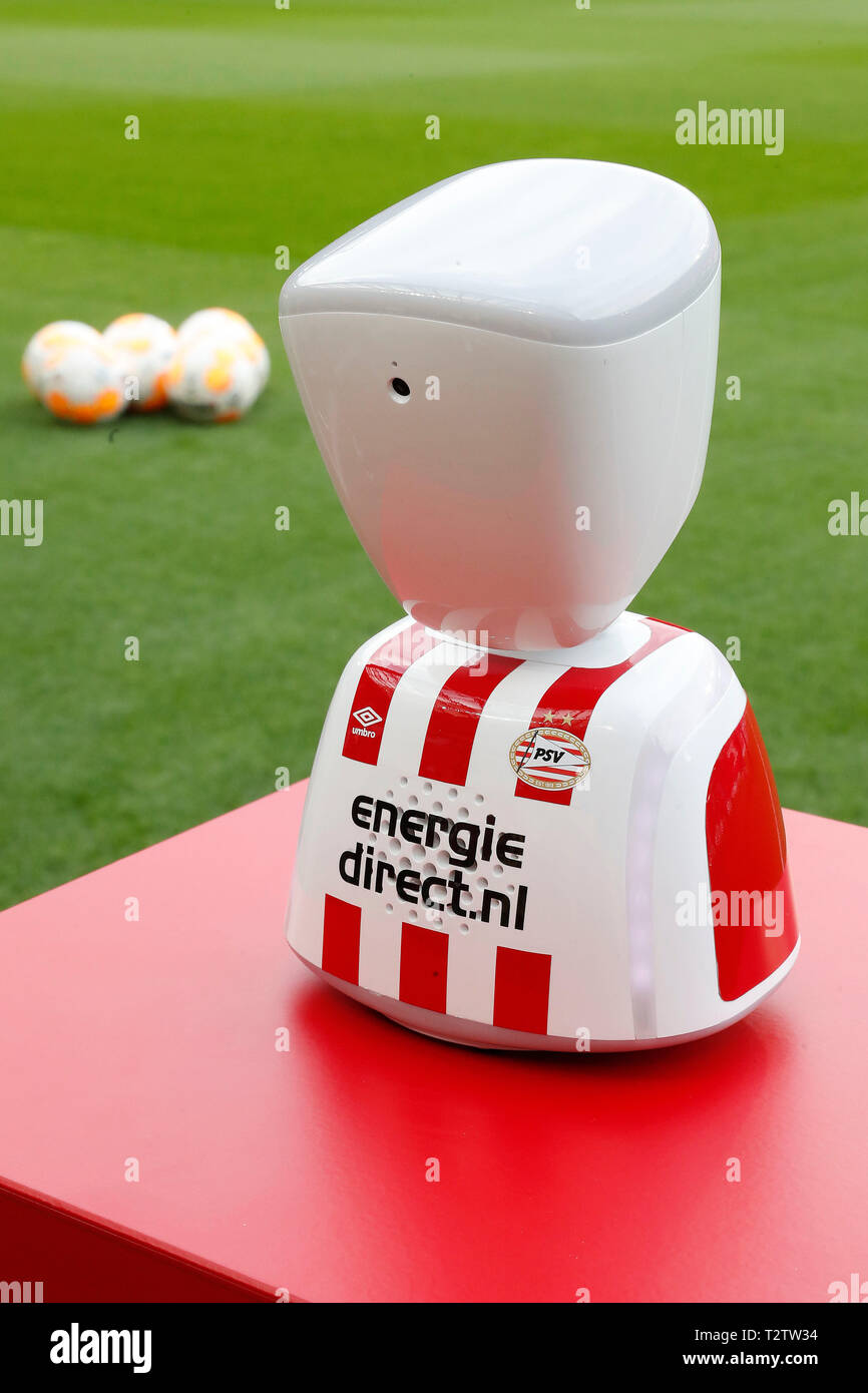 EINDHOVEN - 03-04-2019, Philips stadion Dutch football Eredivisie season  2018 / 2019. PSV robot / AV1 robot during the match PSV - PEC Stock Photo -  Alamy
