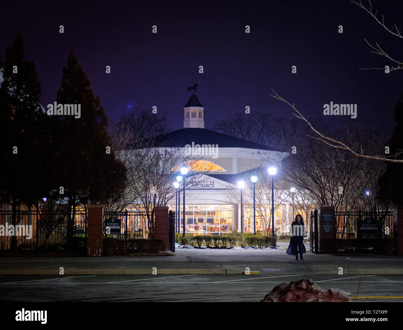 Garden City, New York, USA. 9th Mar, 2019. Nunley's Carousel Pavilion