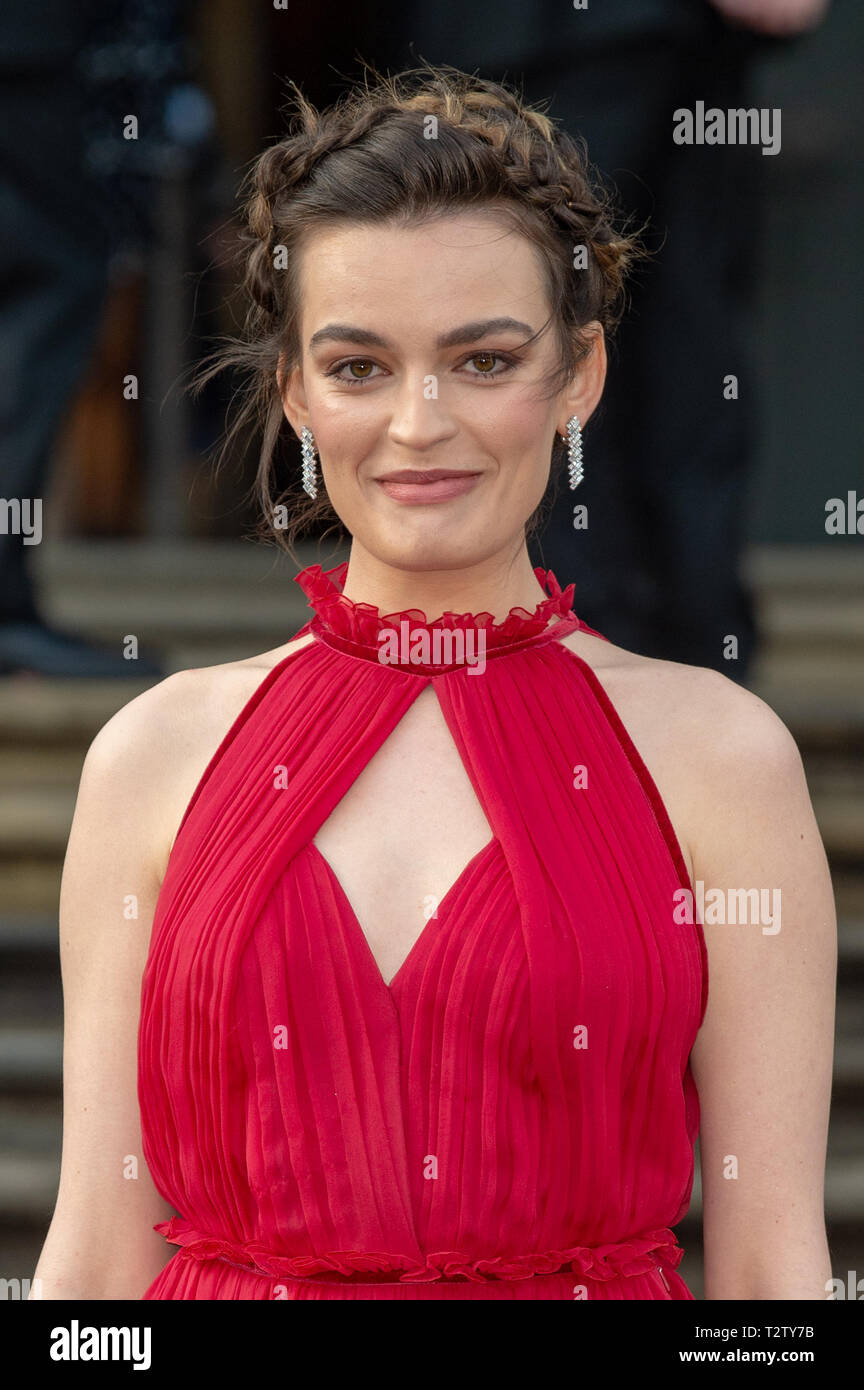 London, United Kingdom. 4 April 2019. Emma Mackey attends the global
