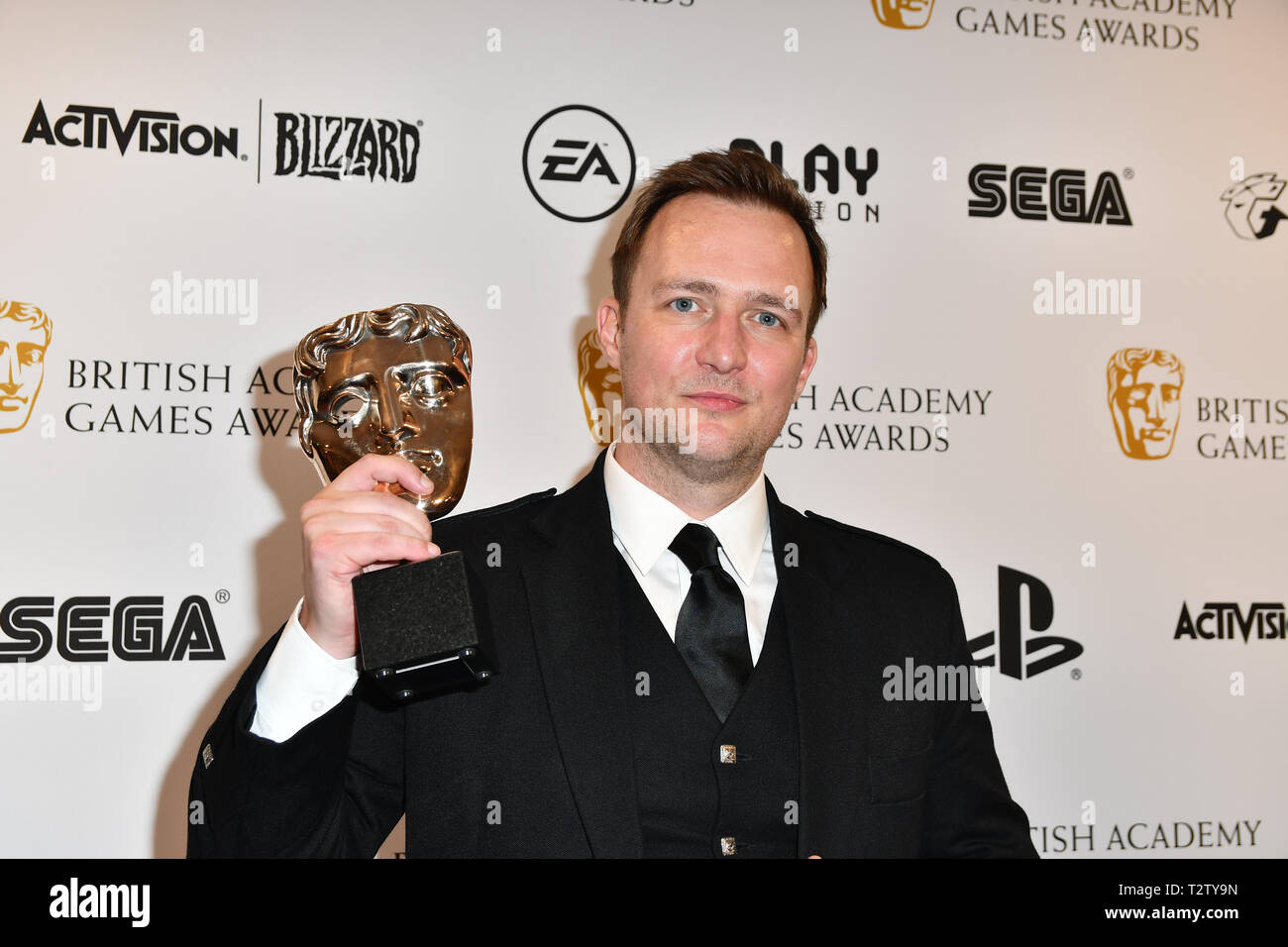 London, UK. 4th Apr 2019. Winner: Forza Holizon by Ralph Fulton at the British Academy (BAFTA) Games Awards at Queen Elizabeth Hall, Southbank Centre  on 4 March 2019, London, UK. Credit: Picture Capital/Alamy Live News Stock Photo