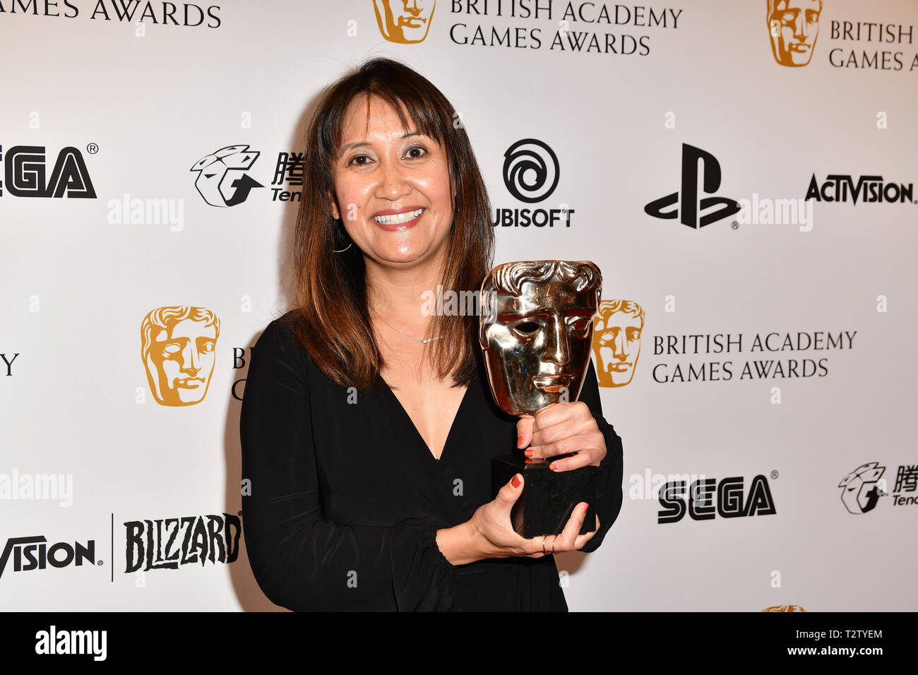 London, UK. 4th Apr 2019. Winner: God of War by Leilani Ramirez at the British Academy (BAFTA) Games Awards at Queen Elizabeth Hall, Southbank Centre  on 4 March 2019, London, UK. Credit: Picture Capital/Alamy Live News Stock Photo