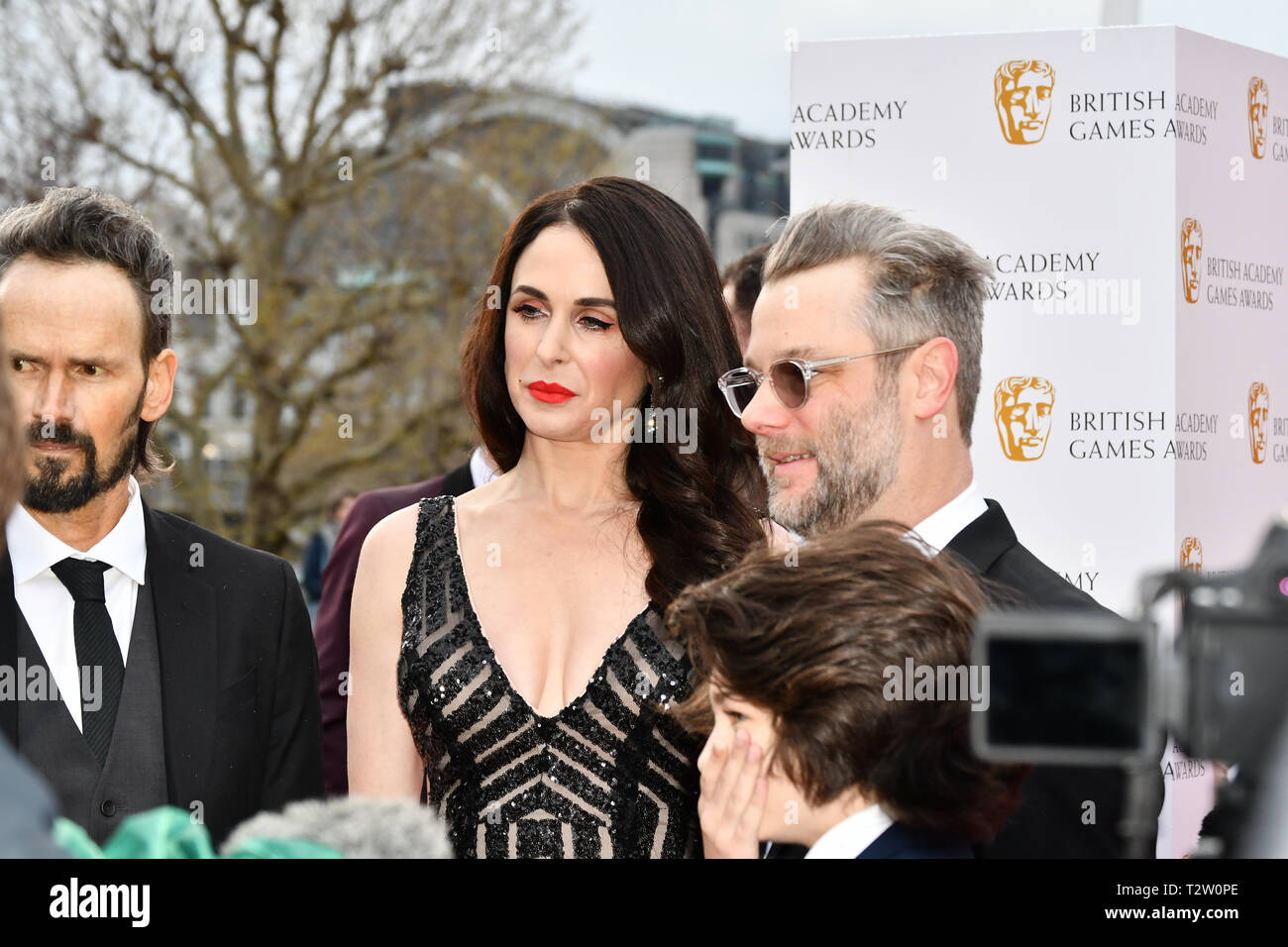 London, UK. 4th April, 2019. Danielle Bisutti is an American actress Arrivers at the British Academy (BAFTA) Games Awards at Queen Elizabeth Hall, Southbank Centre on 4 March 2019, London, UK. Credit: Picture Capital/Alamy Live News Stock Photo