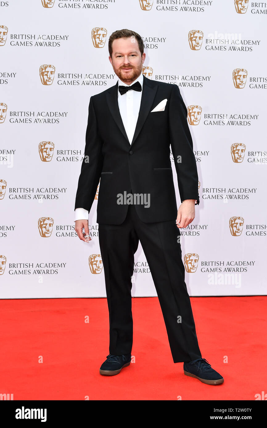 London, UK. 4th April, 2019. Steve Filby Arrivers at the British Academy (BAFTA) Games Awards at Queen Elizabeth Hall, Southbank Centre on 4 March 2019, London, UK. Credit: Picture Capital/Alamy Live News Stock Photo