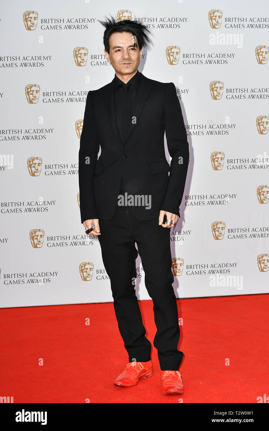 London, UK. 4th April, 2019. Tameem Antoniades Arrivers at the British Academy (BAFTA) Games Awards at Queen Elizabeth Hall, Southbank Centre on 4 March 2019, London, UK. Credit: Picture Capital/Alamy Live News Stock Photo