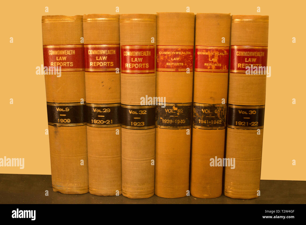 A group of six Commonwealth Law Reports in book form from the early