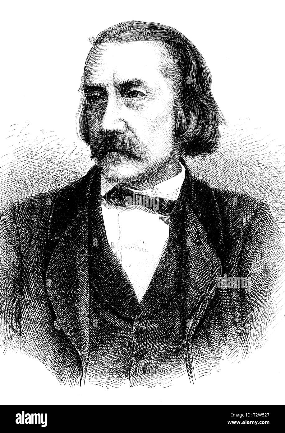 Alexander Rost, in 1816-1875, German author, Germany, 1816-1875, deutscher Schriftsteller, Deutschland Stock Photo
