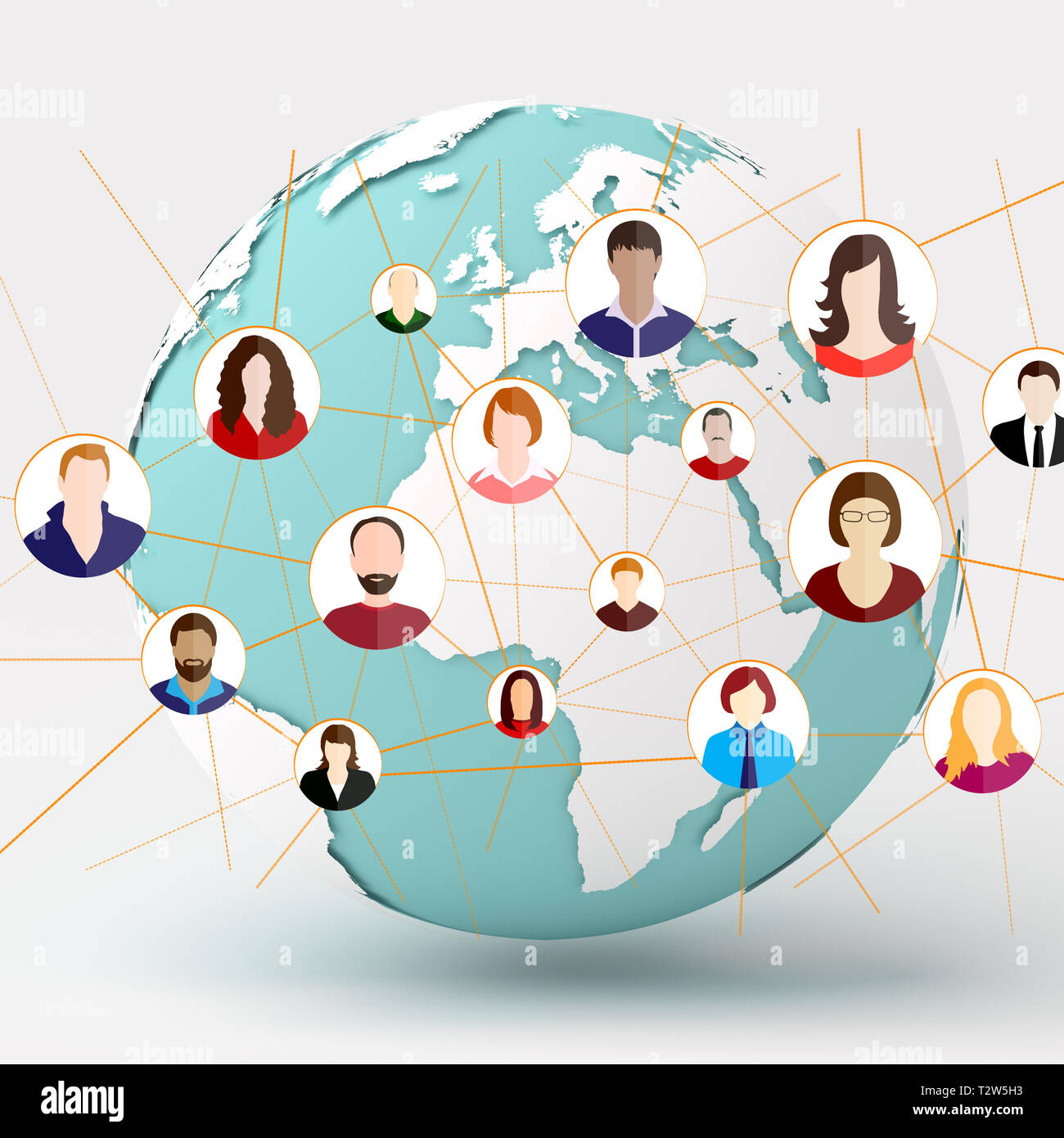 Social media infographic hi-res stock photography and images - Alamy