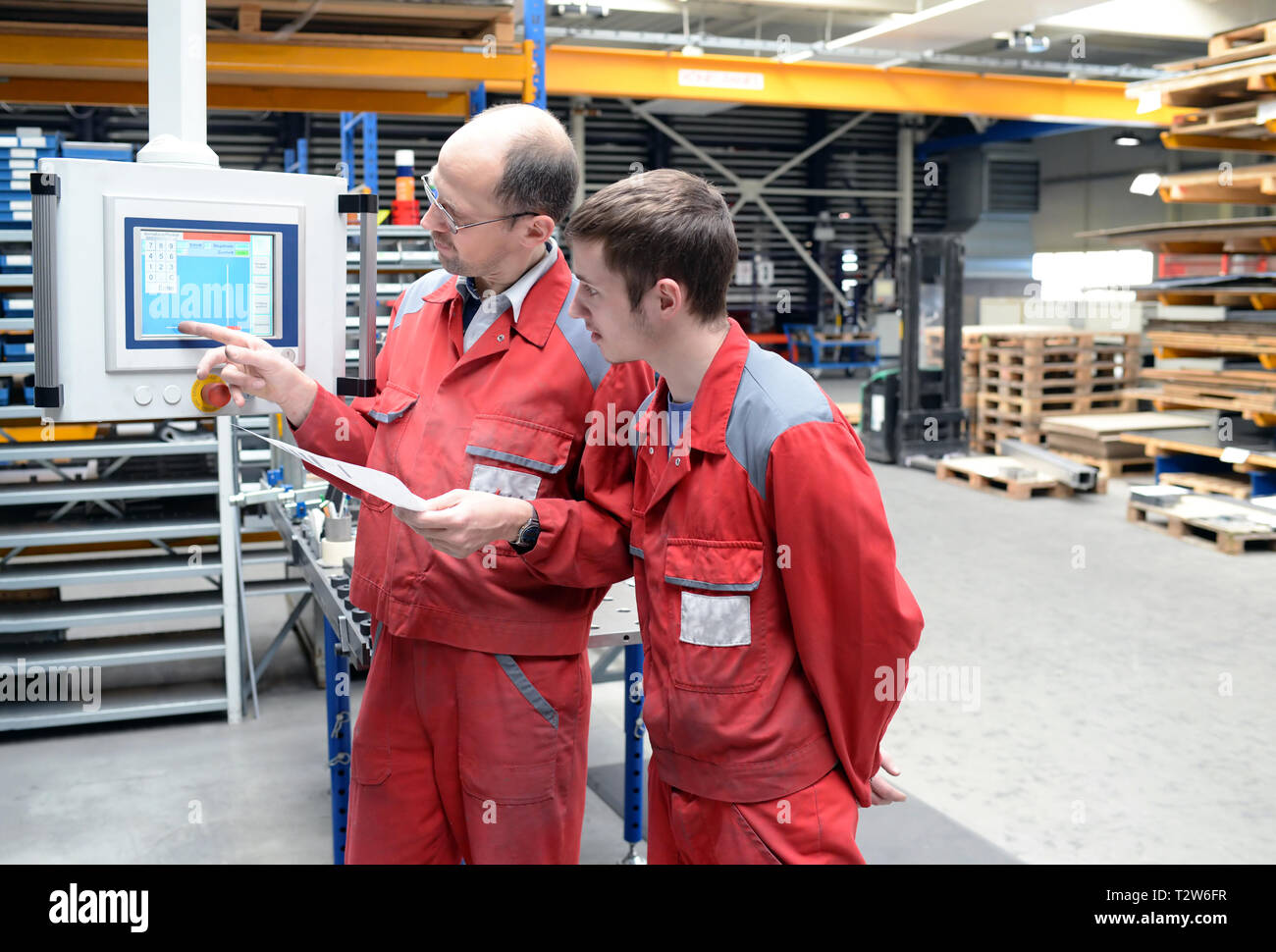 training and apprenticeship in industry Stock Photo
