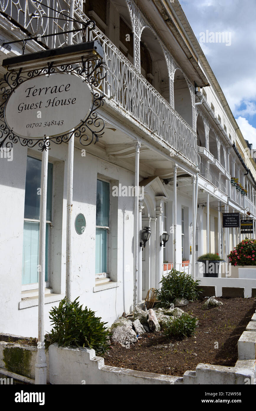 Plaque denoting that Caroline Princess of Wales occupied property at Royal Terrace, Southend on