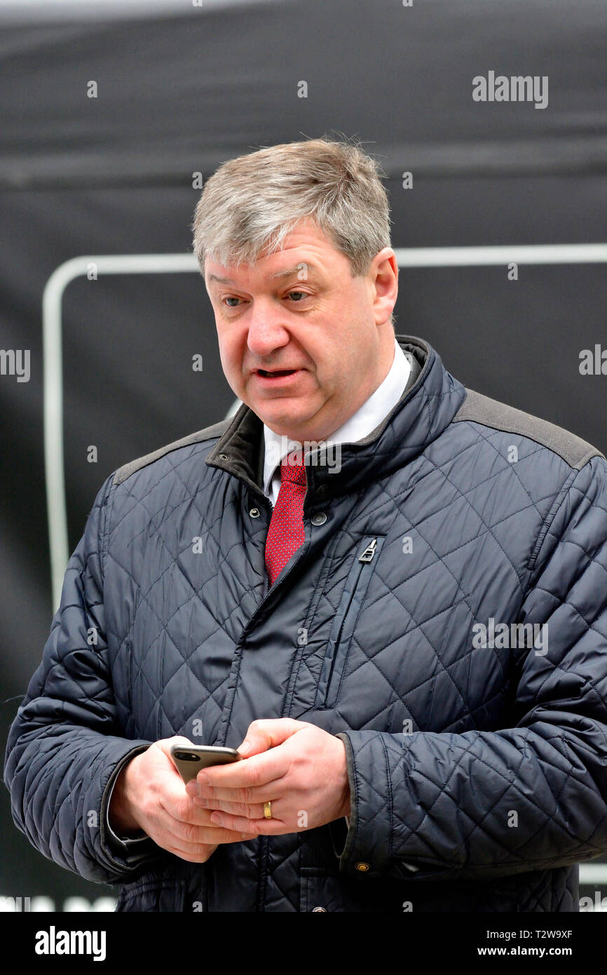 Alistair Carmichael (LibDem: Orkney and Shetland) on College Green, Westminster 2019 9 Stock Photo