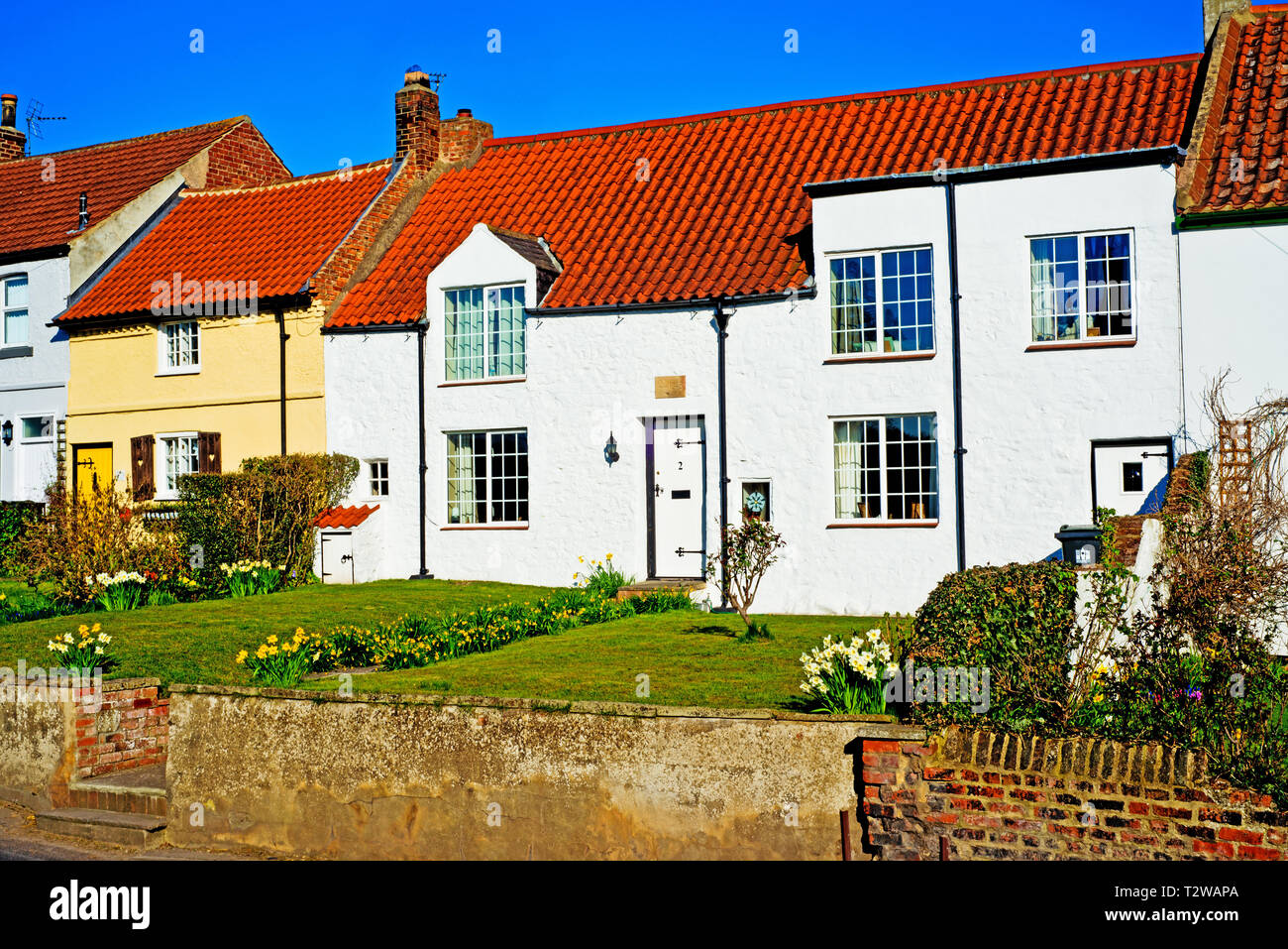Period Cottages, Sadberge, Borough of Darlington, England Stock Photo