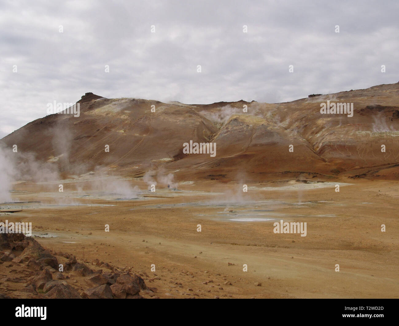 mud volcano on island Stock Photo - Alamy