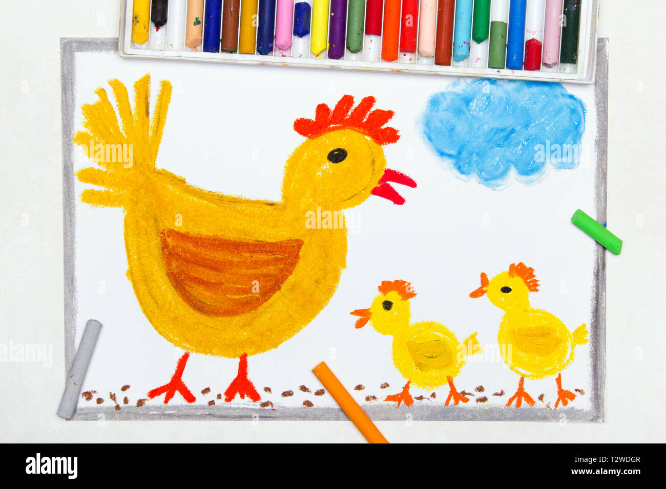 Hand Draw Chicken High Resolution Stock Photography and Images - Alamy