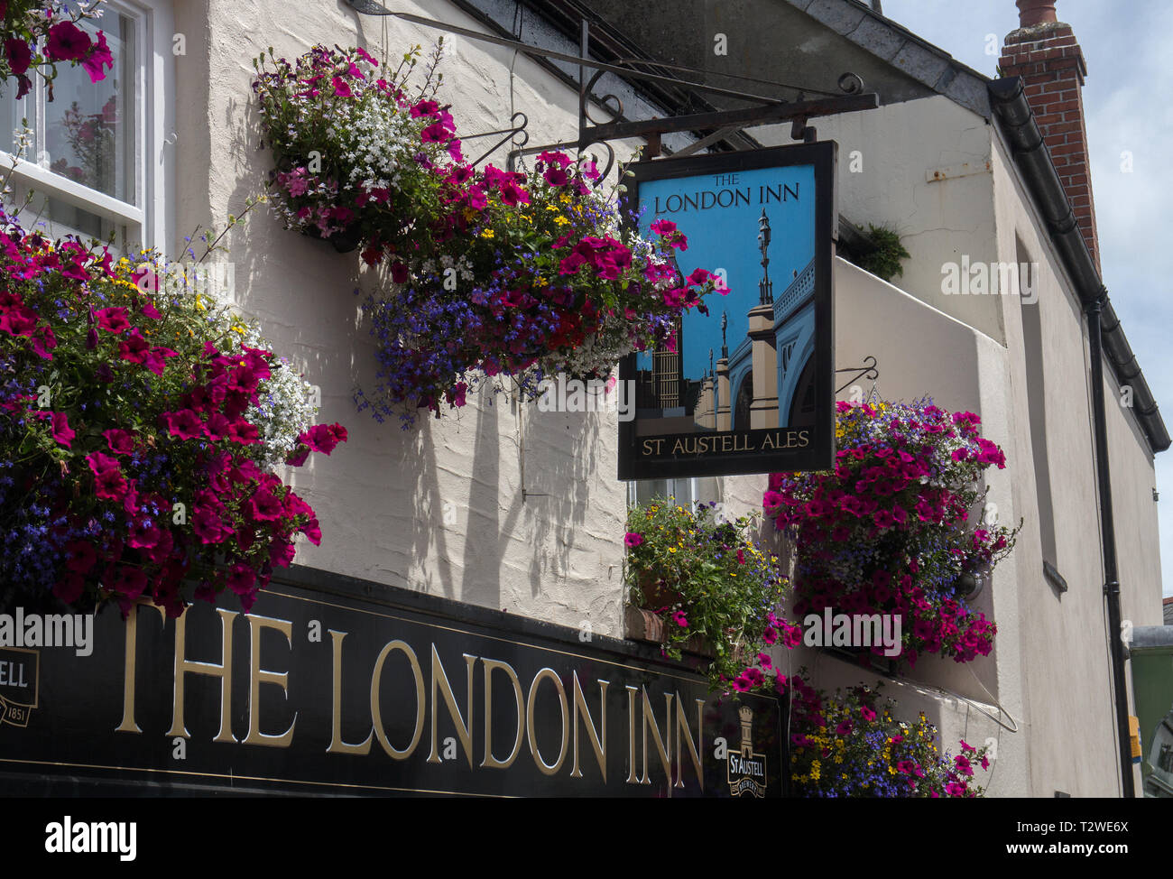 The London Inn, Padstow, North Cornwall Stock Photo