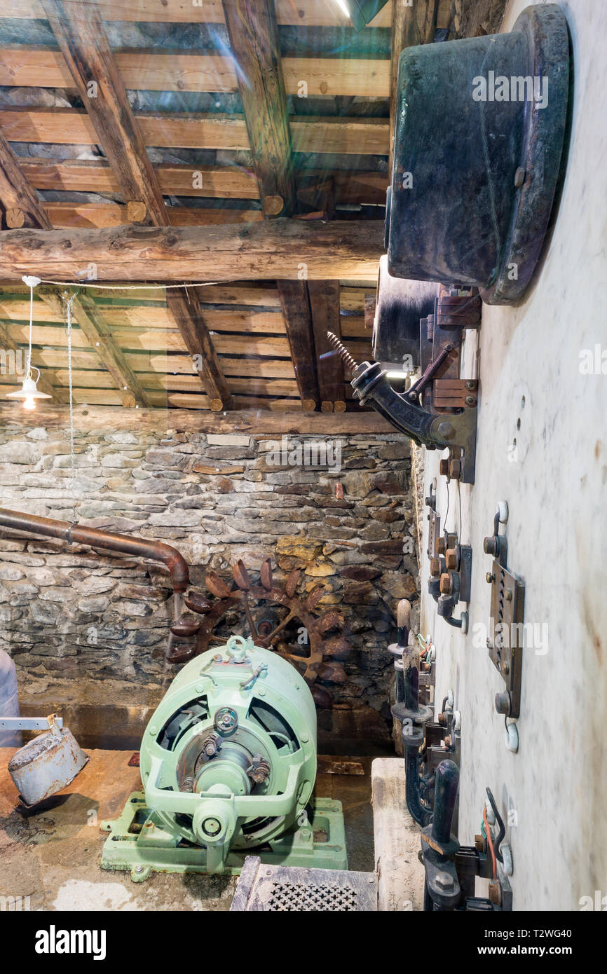 Small hydroelectric plant old watermill hires stock photography and