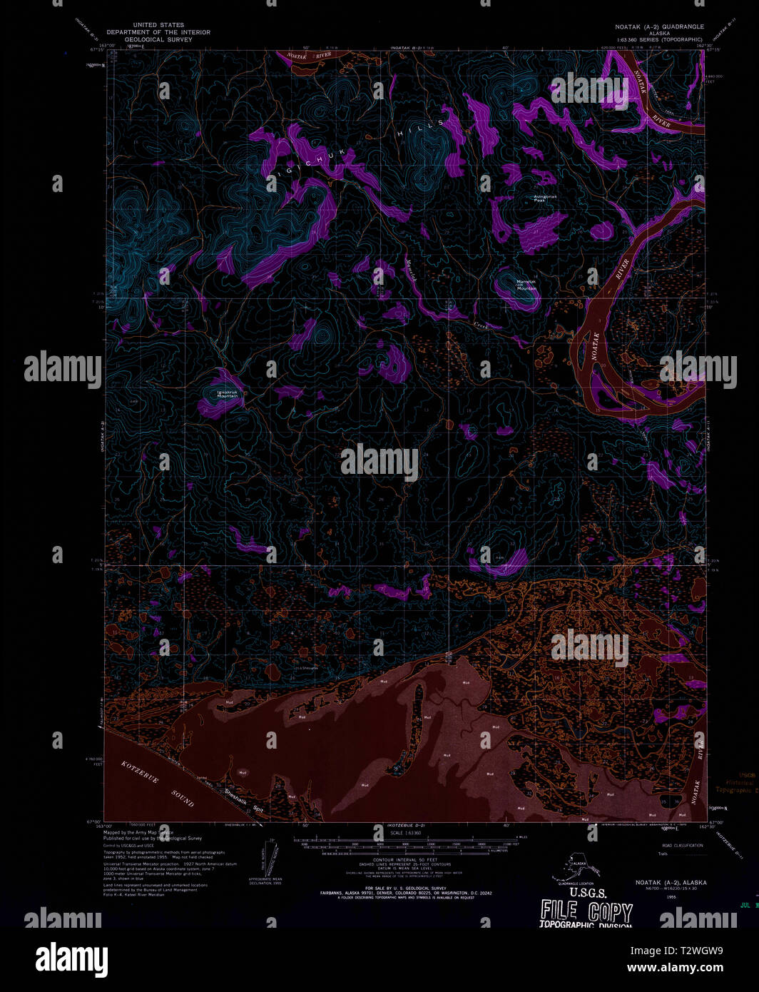 Noatak alaska map hires stock photography and images Alamy