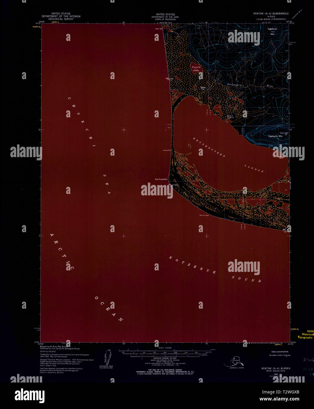 Noatak alaska map hires stock photography and images Alamy