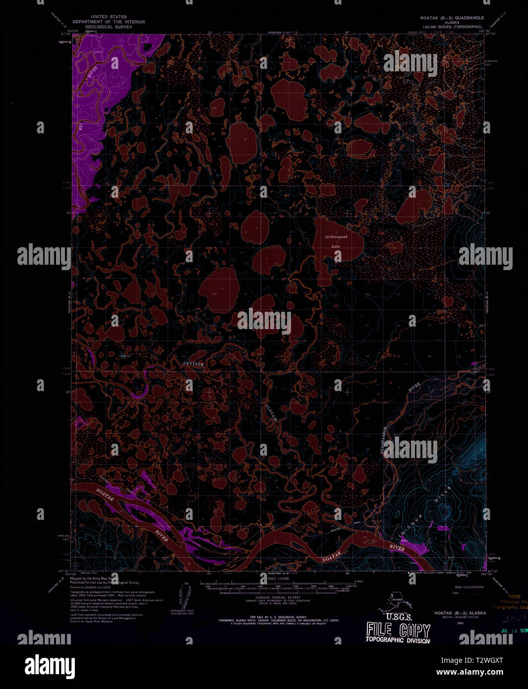 Map of noatak hires stock photography and images Alamy