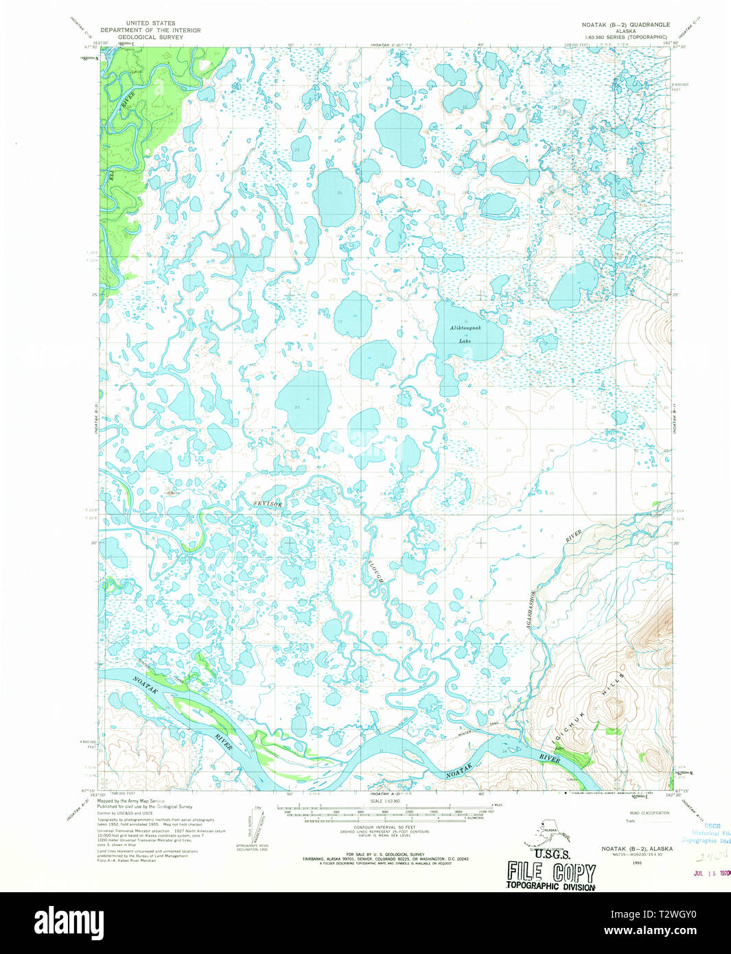 Map of noatak hires stock photography and images Alamy