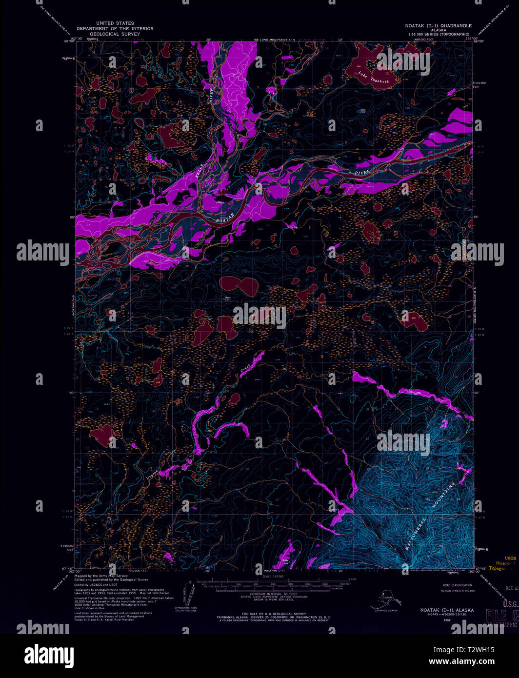 Map of noatak hires stock photography and images Alamy