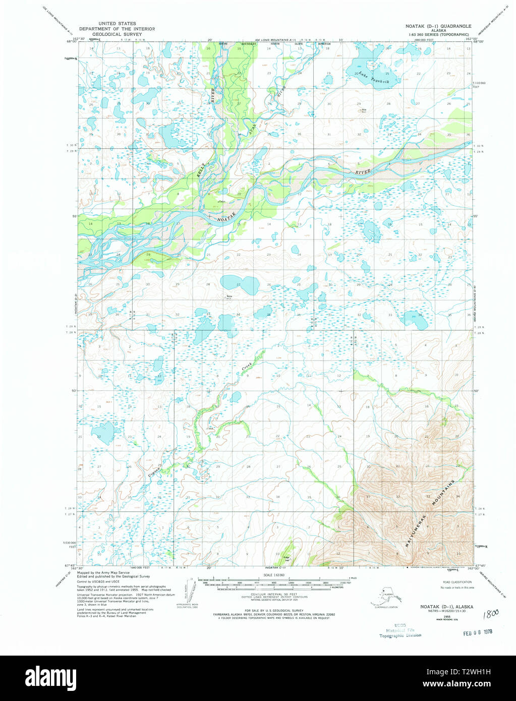 Noatak alaska map Cut Out Stock Images & Pictures Alamy