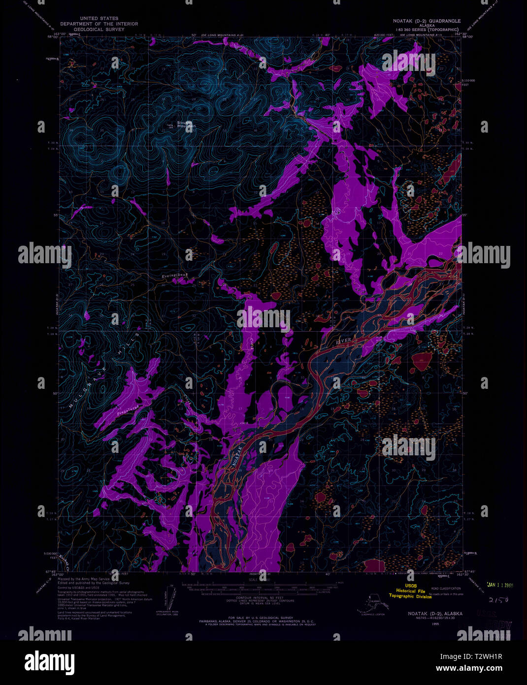 Map of noatak hires stock photography and images Alamy