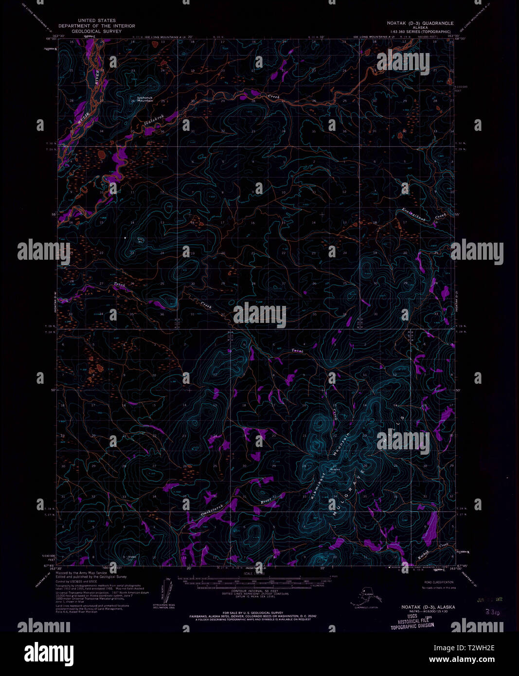 Map of noatak hires stock photography and images Alamy