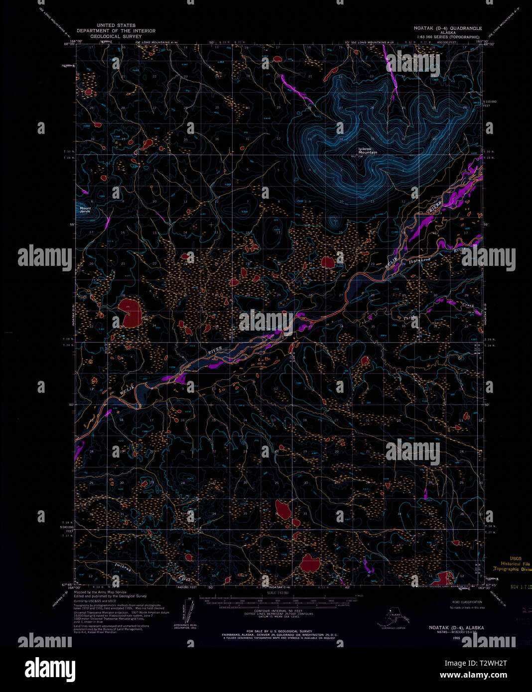 Noatak alaska map hires stock photography and images Alamy