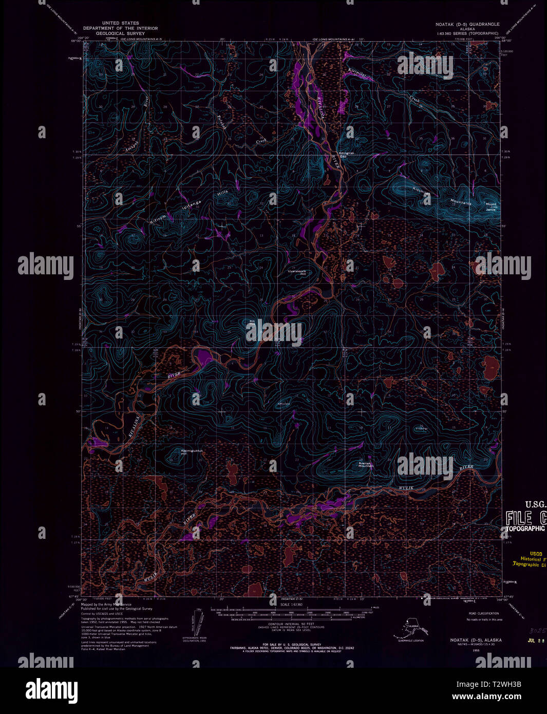 Noatak alaska map hires stock photography and images Alamy