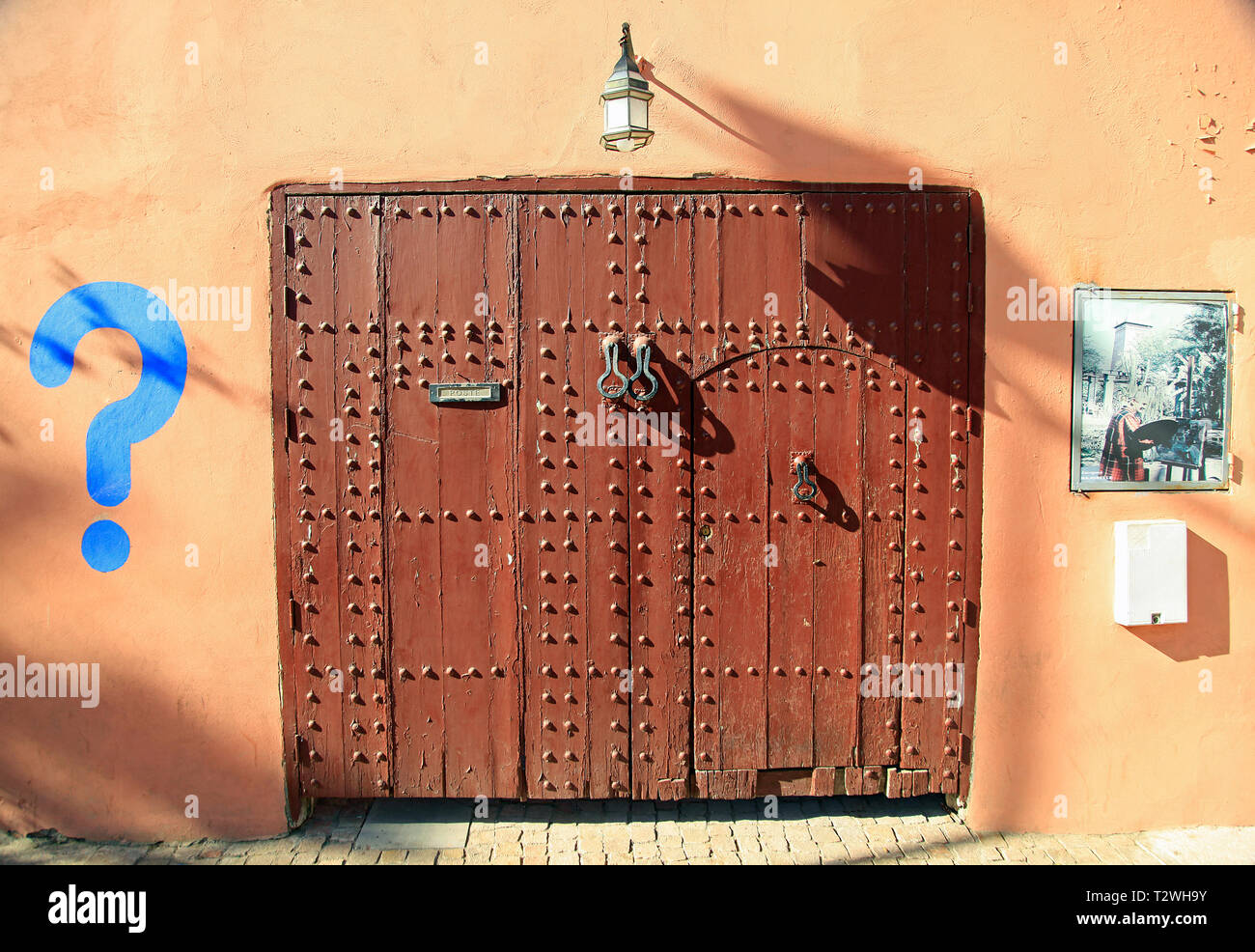 The secret door Stock Photo Alamy