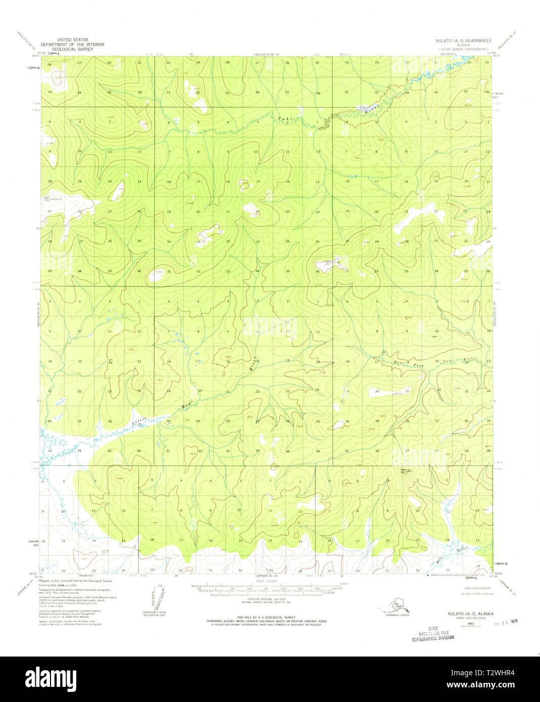 Map of nulato Cut Out Stock Images & Pictures - Alamy