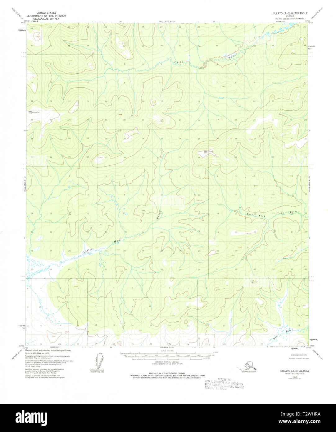 Nulato alaska map Cut Out Stock Images & Pictures Alamy
