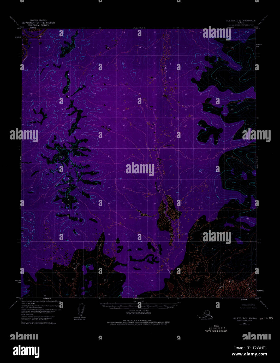 Nulato alaska map hires stock photography and images Alamy