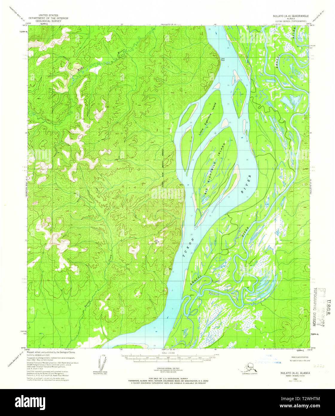 Nulato alaska map hires stock photography and images Alamy