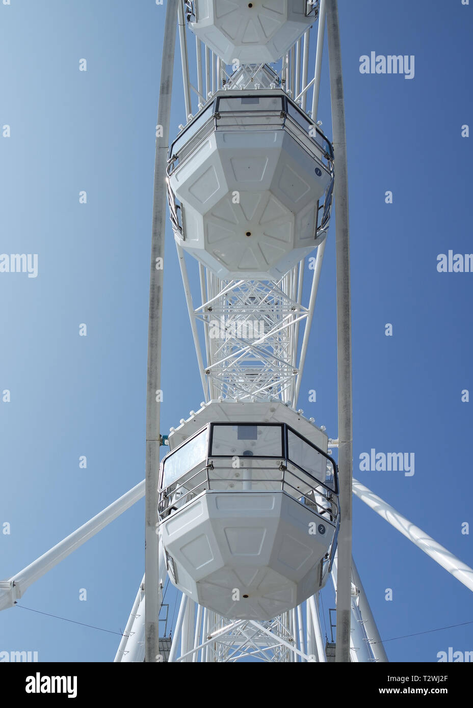 Big wheel gondolas on Bournemouth Stock Photo Alamy