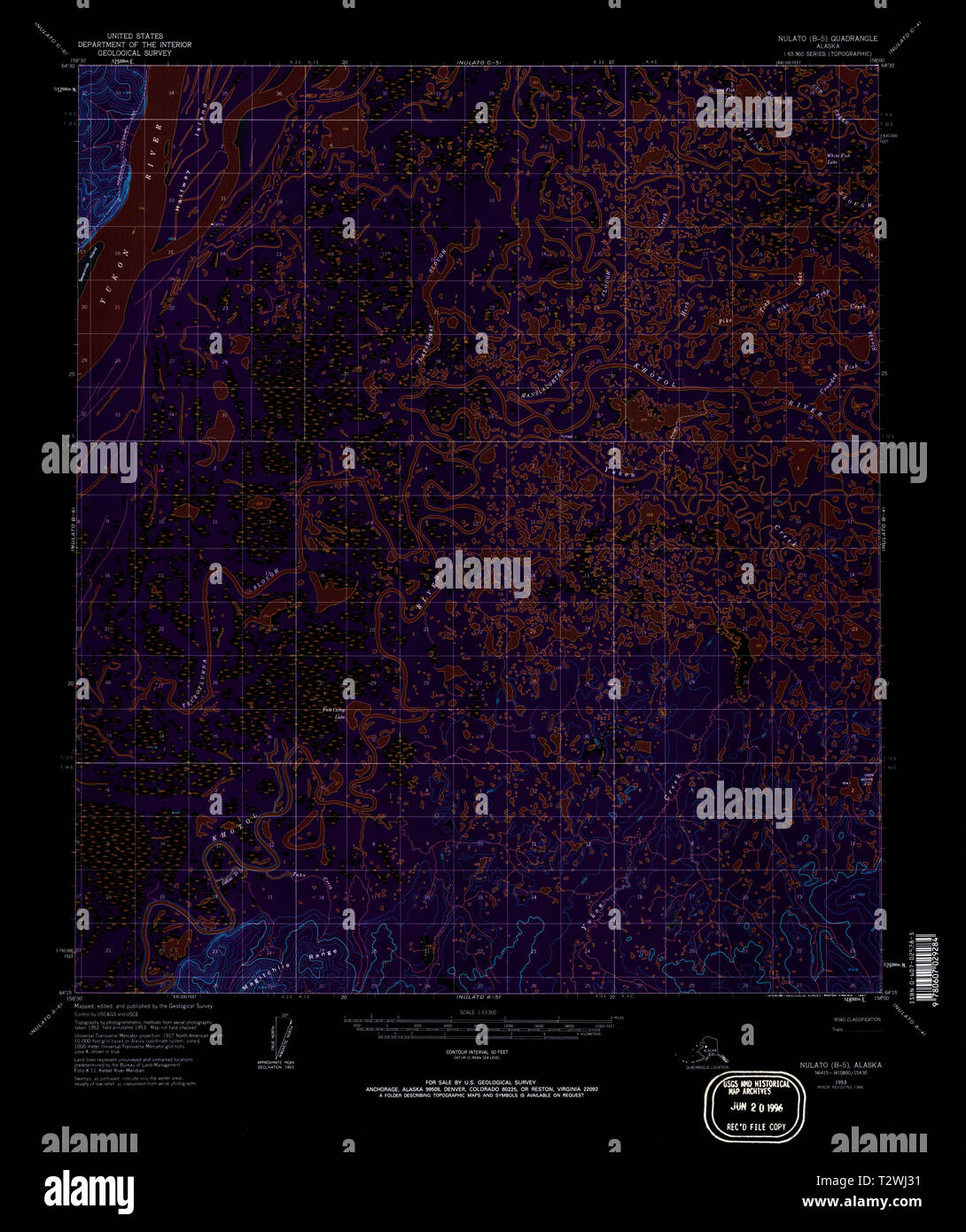 Nulato alaska map hires stock photography and images Alamy