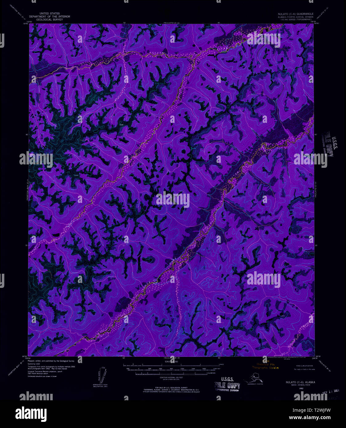 Nulato alaska map hires stock photography and images Alamy