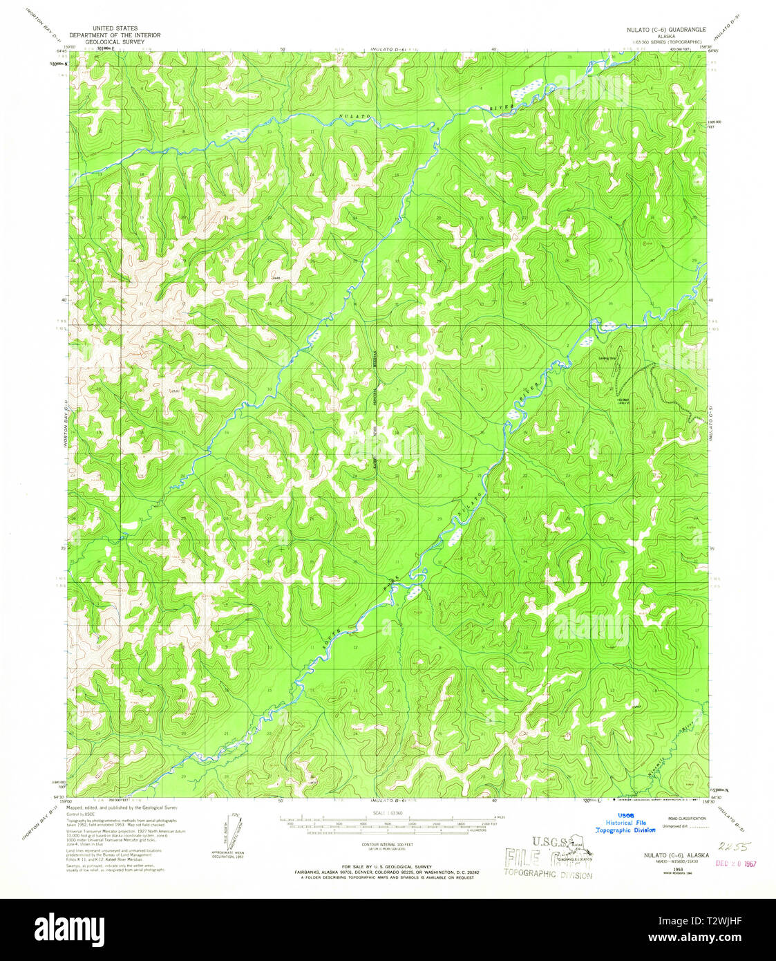 Nulato alaska map hires stock photography and images Alamy