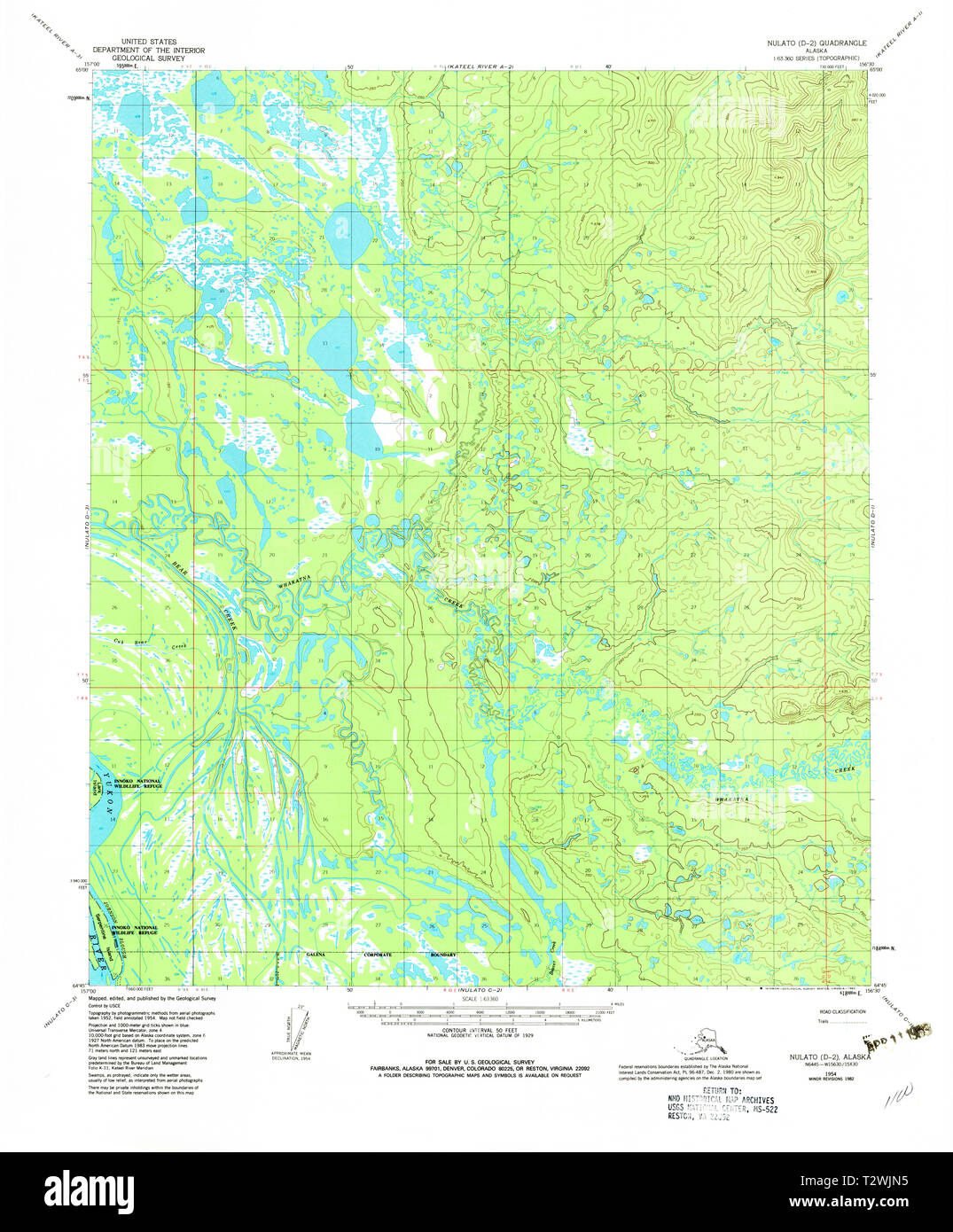 Nulato alaska map hires stock photography and images Alamy