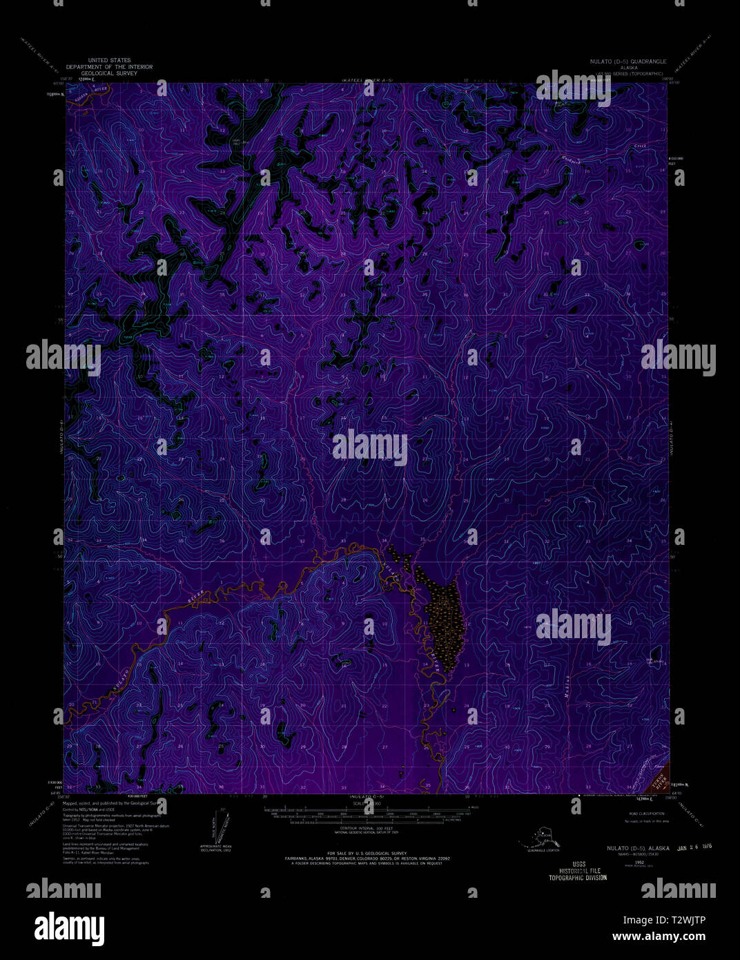 Nulato alaska map hires stock photography and images Alamy