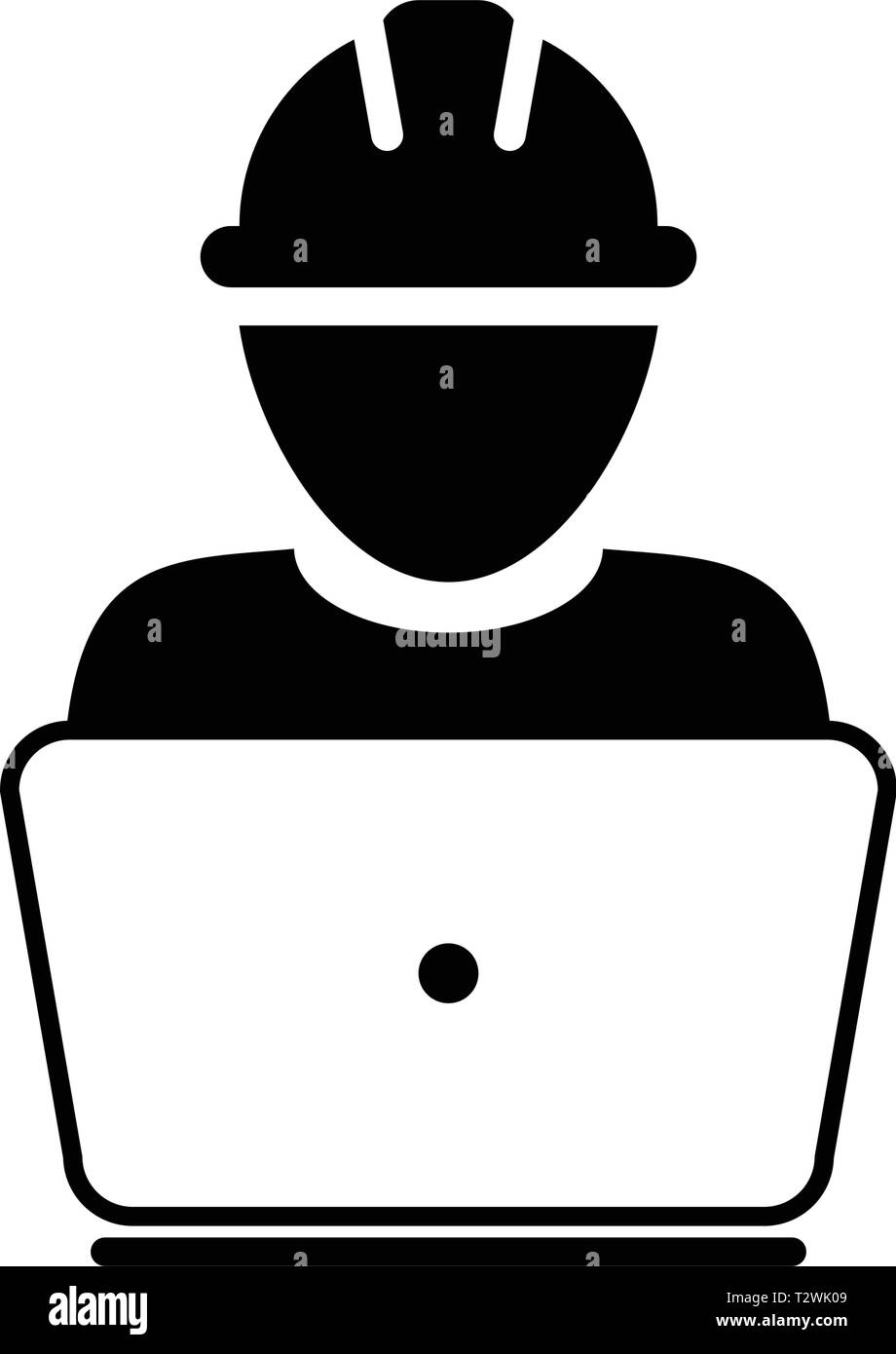 Laptop computer safety helmet Black and White Stock Photos & Images - Alamy