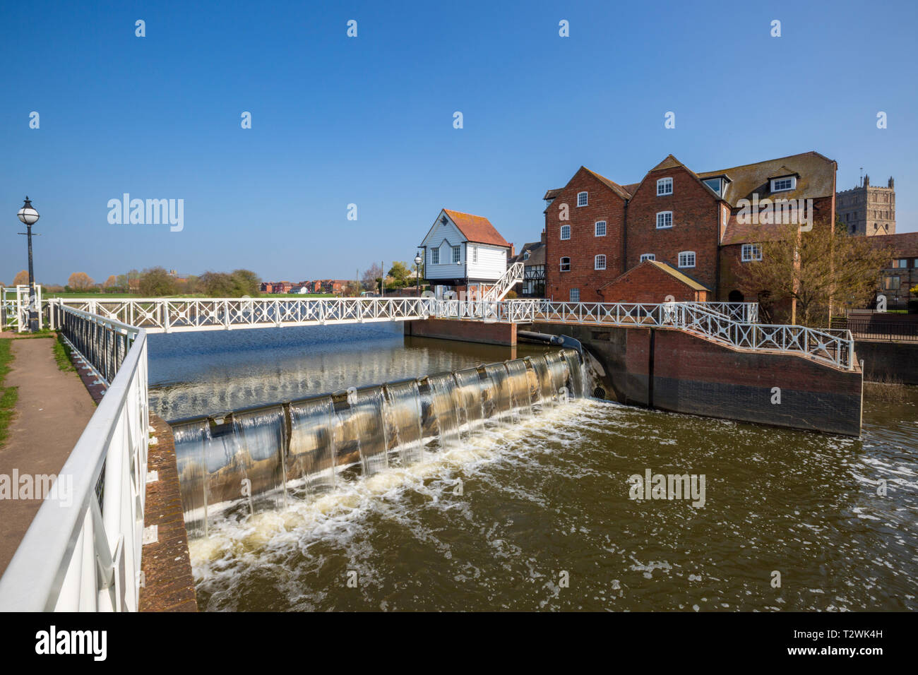The Abbey Mill at Tewkesbury, Gloucestershire, England Stock Photo