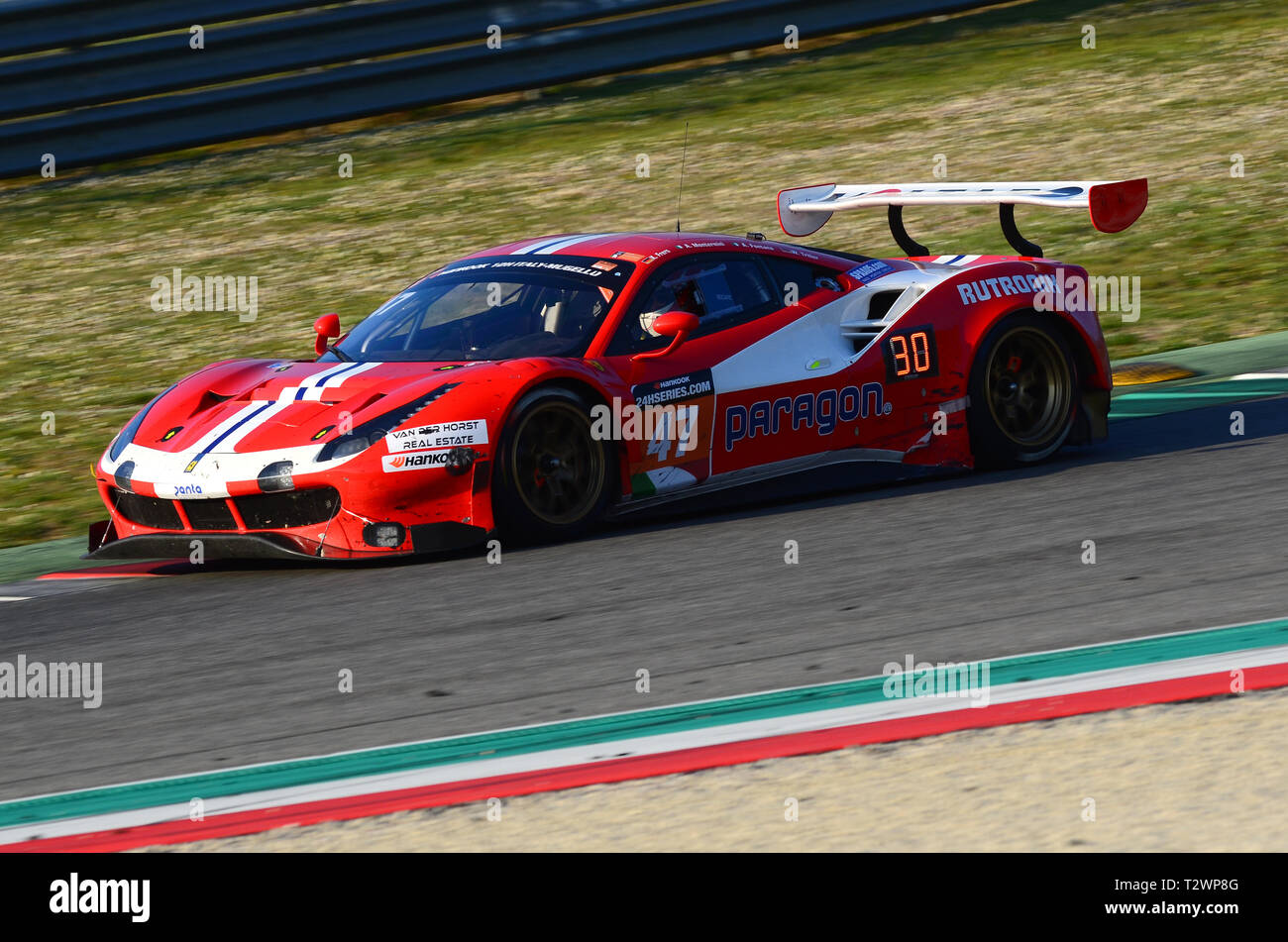 Italy 29 March 2019 Ferrari 488 Gt3 Of Rinaldi Racing