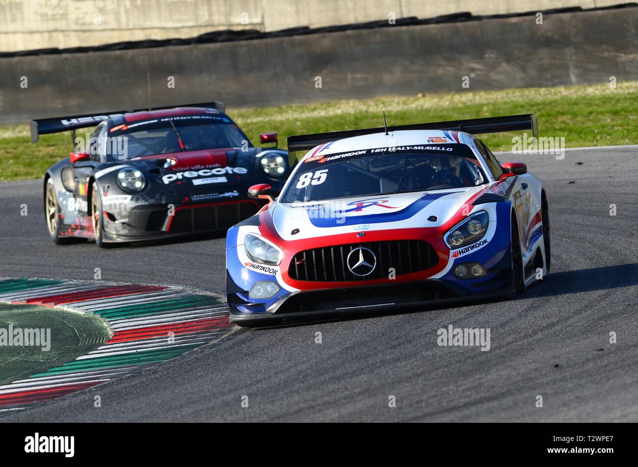 Italy - 29 March, 2019: Mercedes-AMG GT3 of CP Racing United States ...