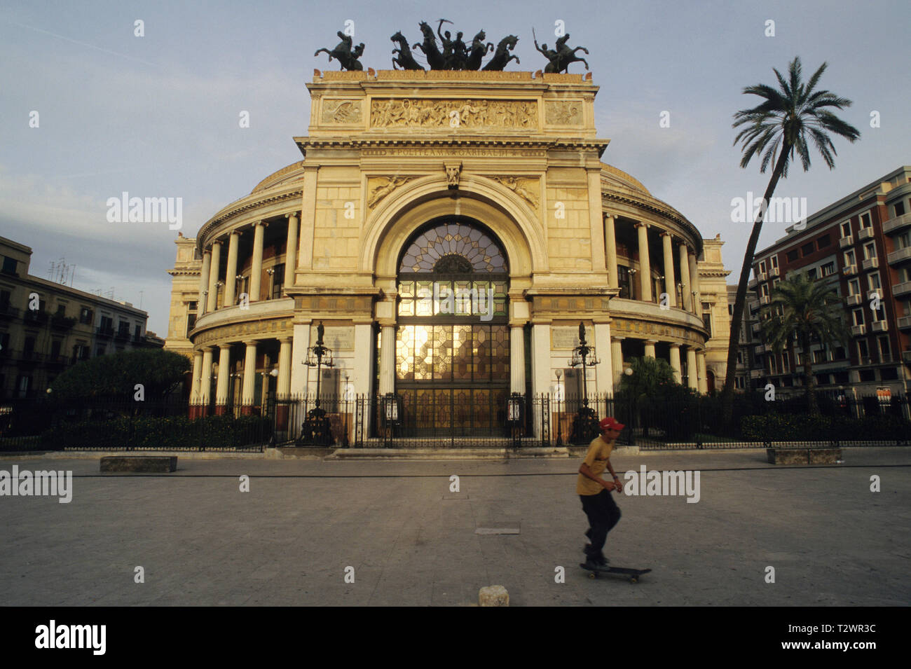 teatro politeama garibaldi, palermo, sicilia (sicily), italy Stock