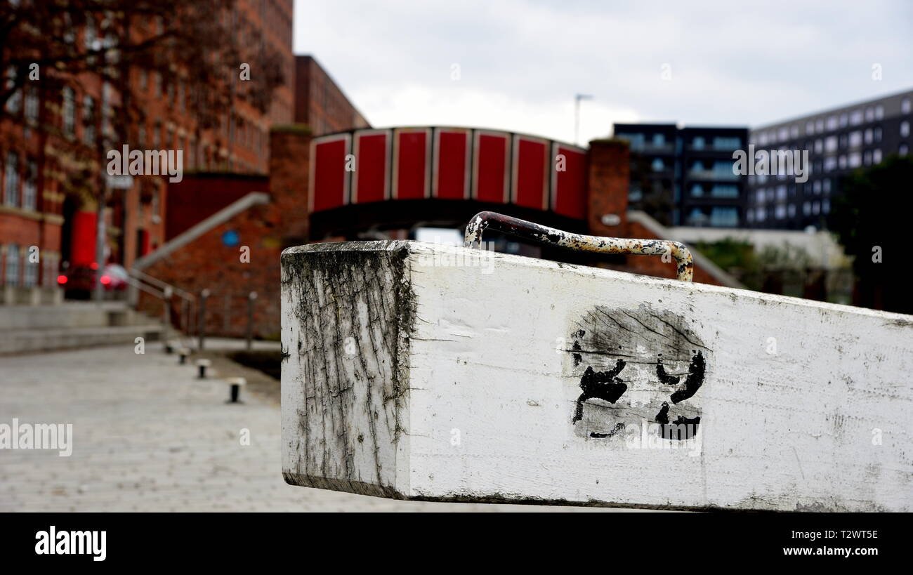 Canal bridge at Ancoats, Manchester Stock Photo