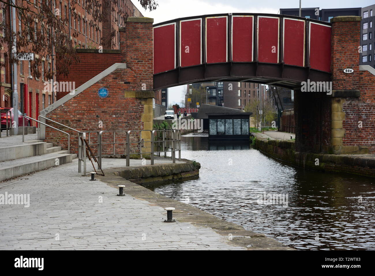 Canal bridge at Ancoats, Manchester Stock Photo