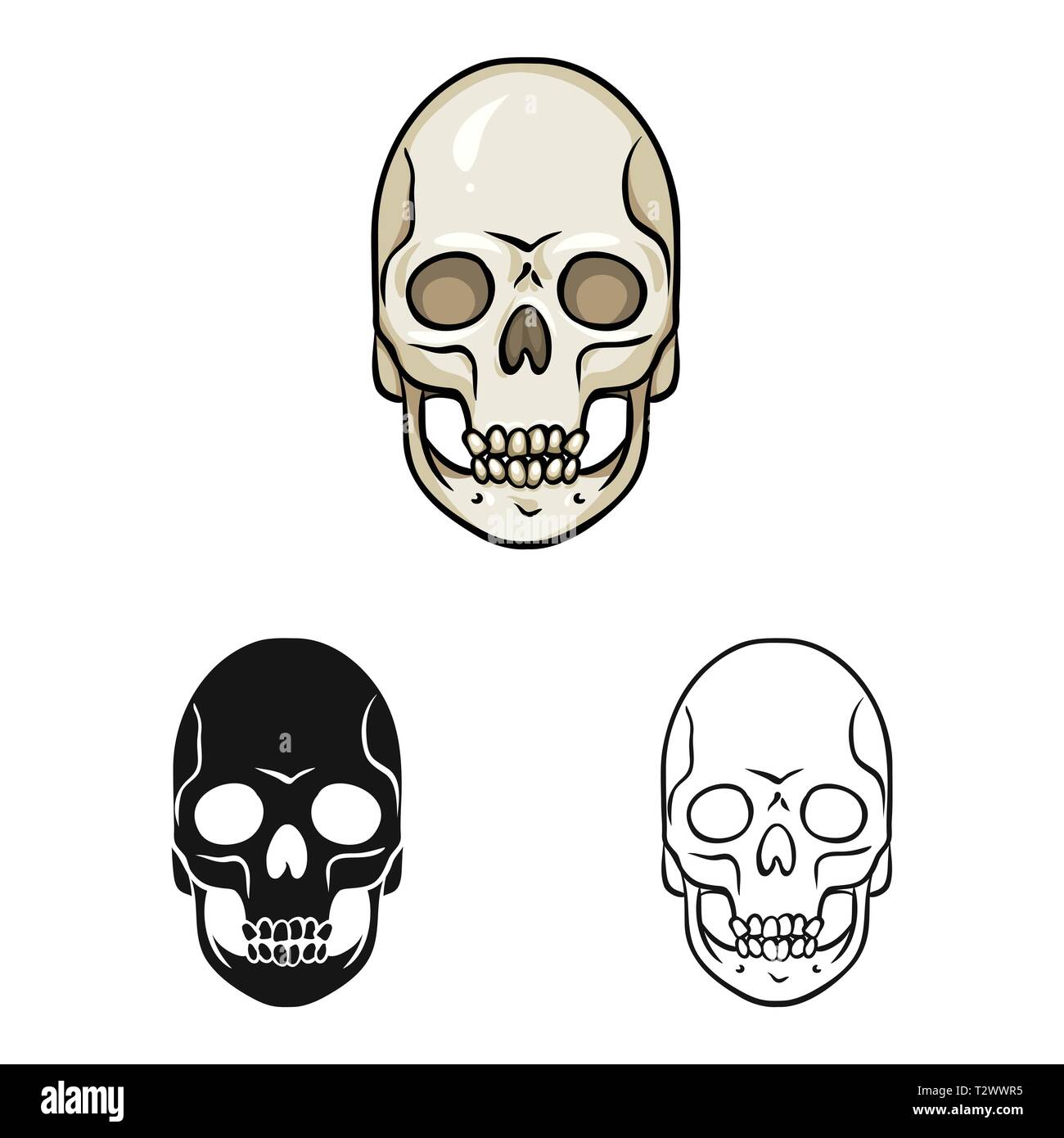 wallpapers Outline Horror Wicked Skull Drawing alamy